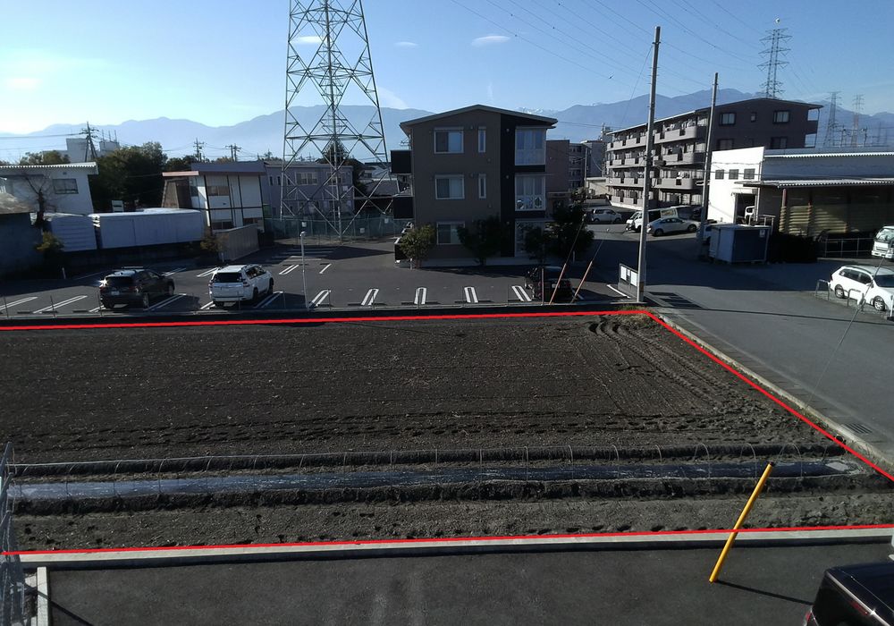 借地 月極駐車場 砂利 資材置き場などに 甲府市 国母（ショップ